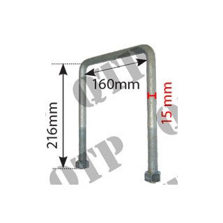 Boulon en U du support stabilisateur (Pack de 2)